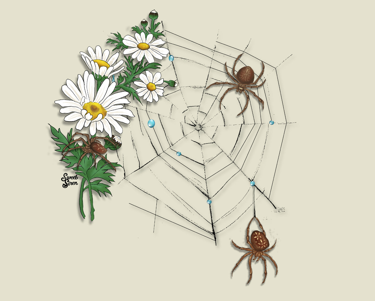 Daisy Spider Web - Urban Tote Bag