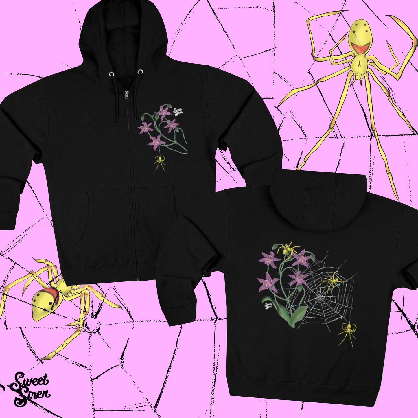 Summer SpiderWeb - Unisex Zip Hoodie