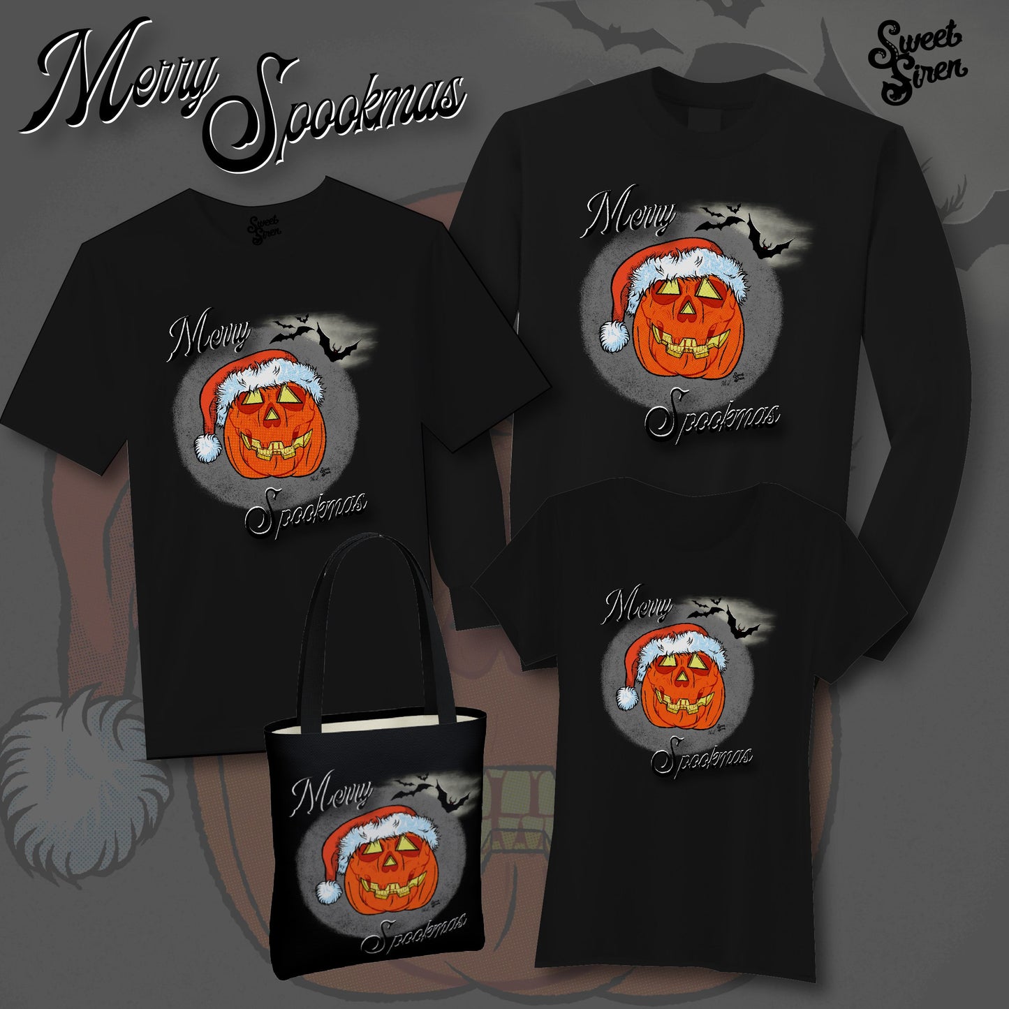 Merry Spookmas Pumpkin - Unisex Crewneck Sweatshirt