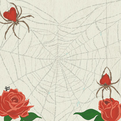Valentine's Spider Web - Postcard Card