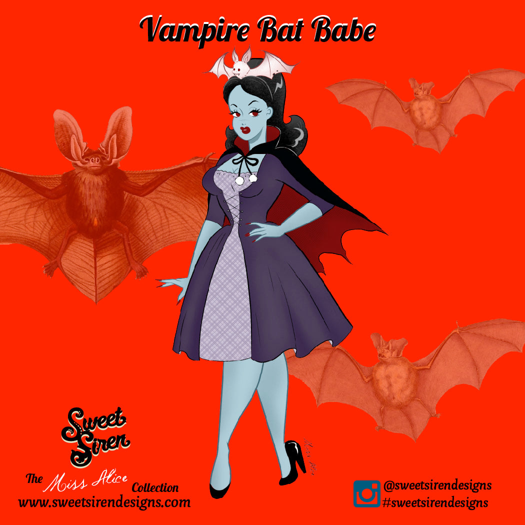 Vampire Bat Babe - Pin