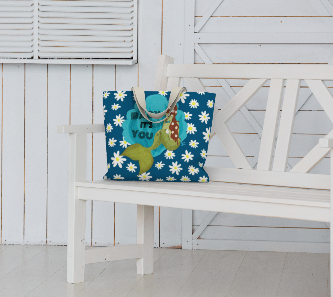 Baby It's You Mermaid - Large Daisy Tote
