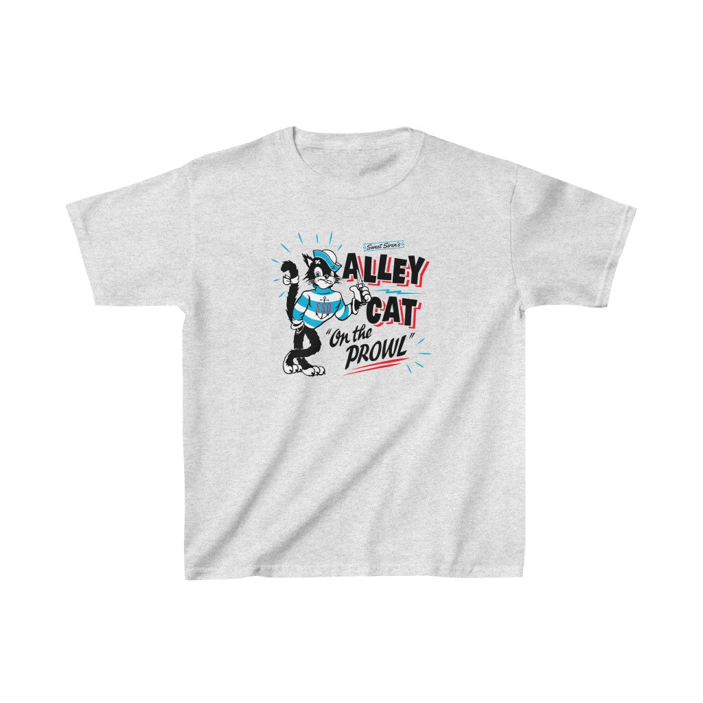 Alley Cat on the Prowl - Youth Kids Tee