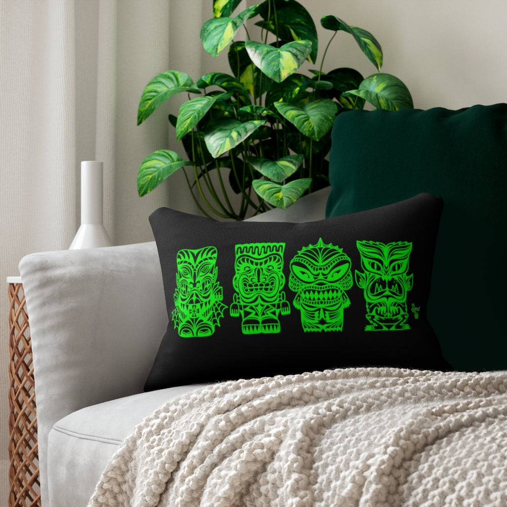 Tiki Monsters - SLIME GREEN -  Pillow