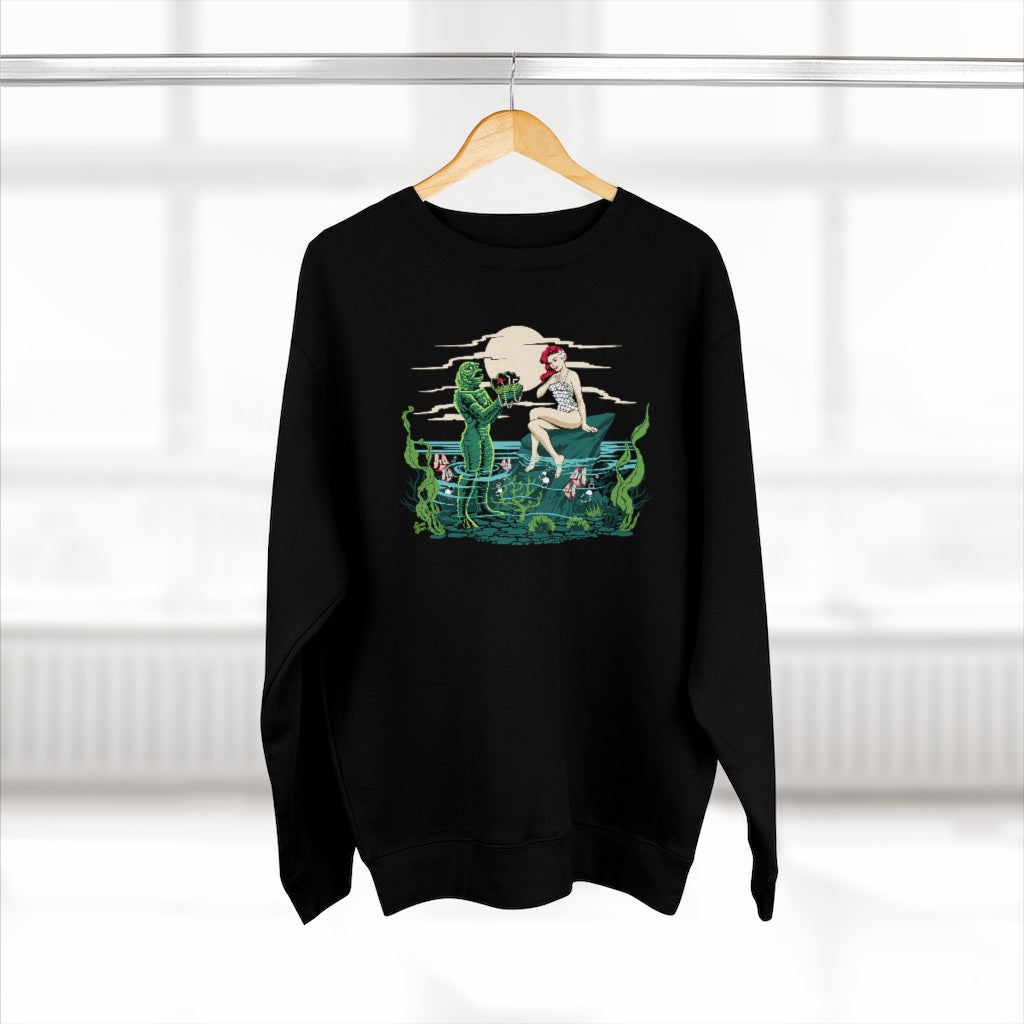 Mid Century Swamp Couple - Unisex Crewneck Sweatshirt