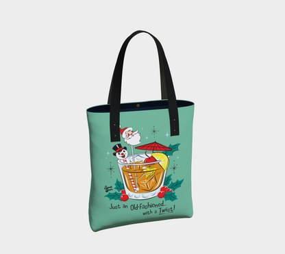 Old Fashioned with a Twist - Urban Tote - Retro Mint