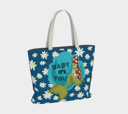 Baby It's You Mermaid - Large Daisy Tote