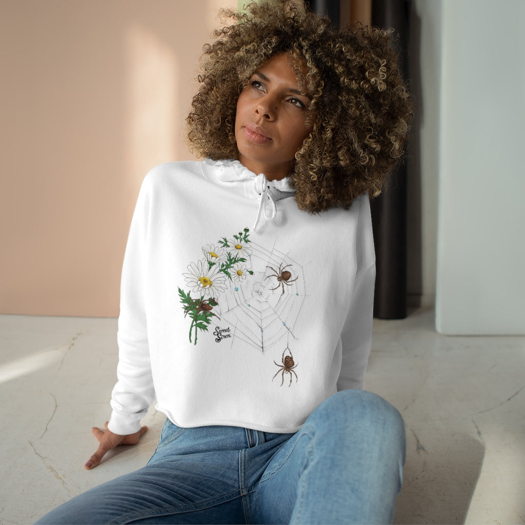 Daisy Spider Web - High Waisted Hoodie