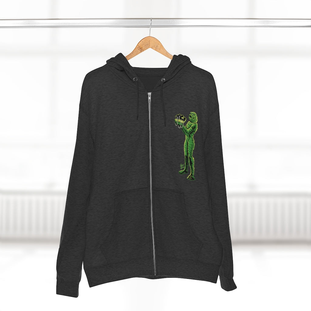 Mid Century Swamp Couple - Unisex Zip Hoodie