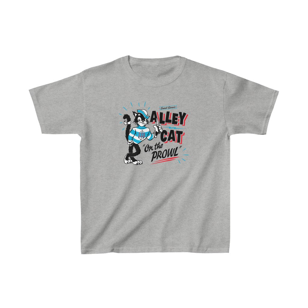 Alley Cat on the Prowl - Youth Kids Tee