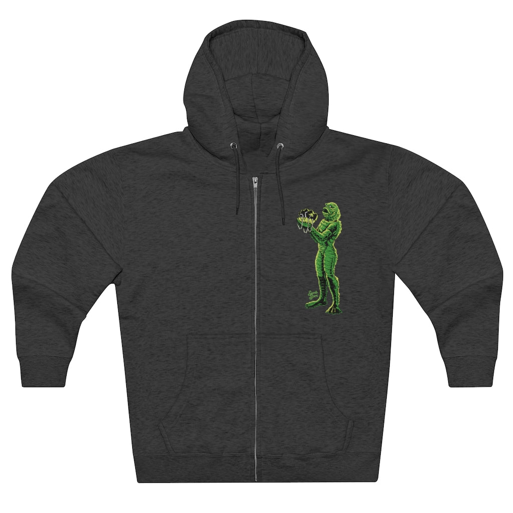 Mid Century Swamp Couple - Unisex Zip Hoodie