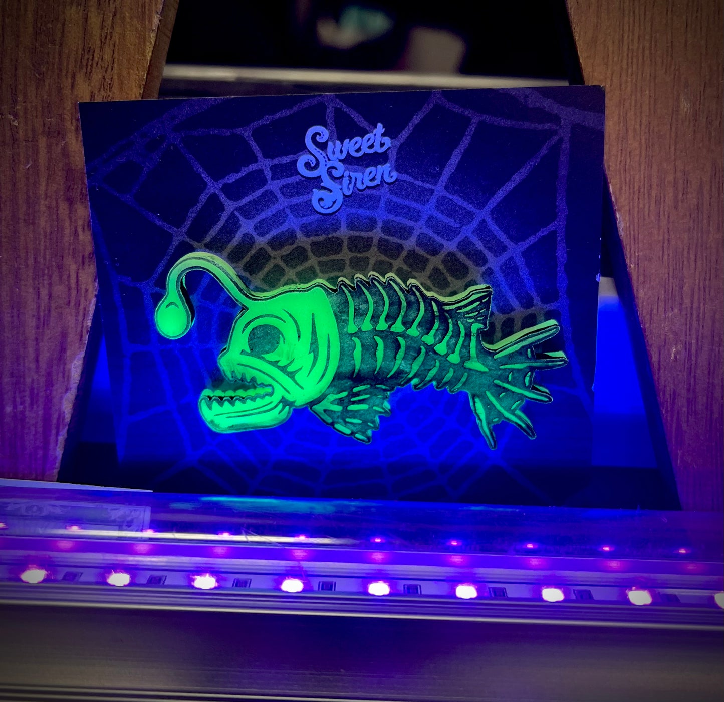 Skeleton Angler Fish PIN Glow-in-the-Dark