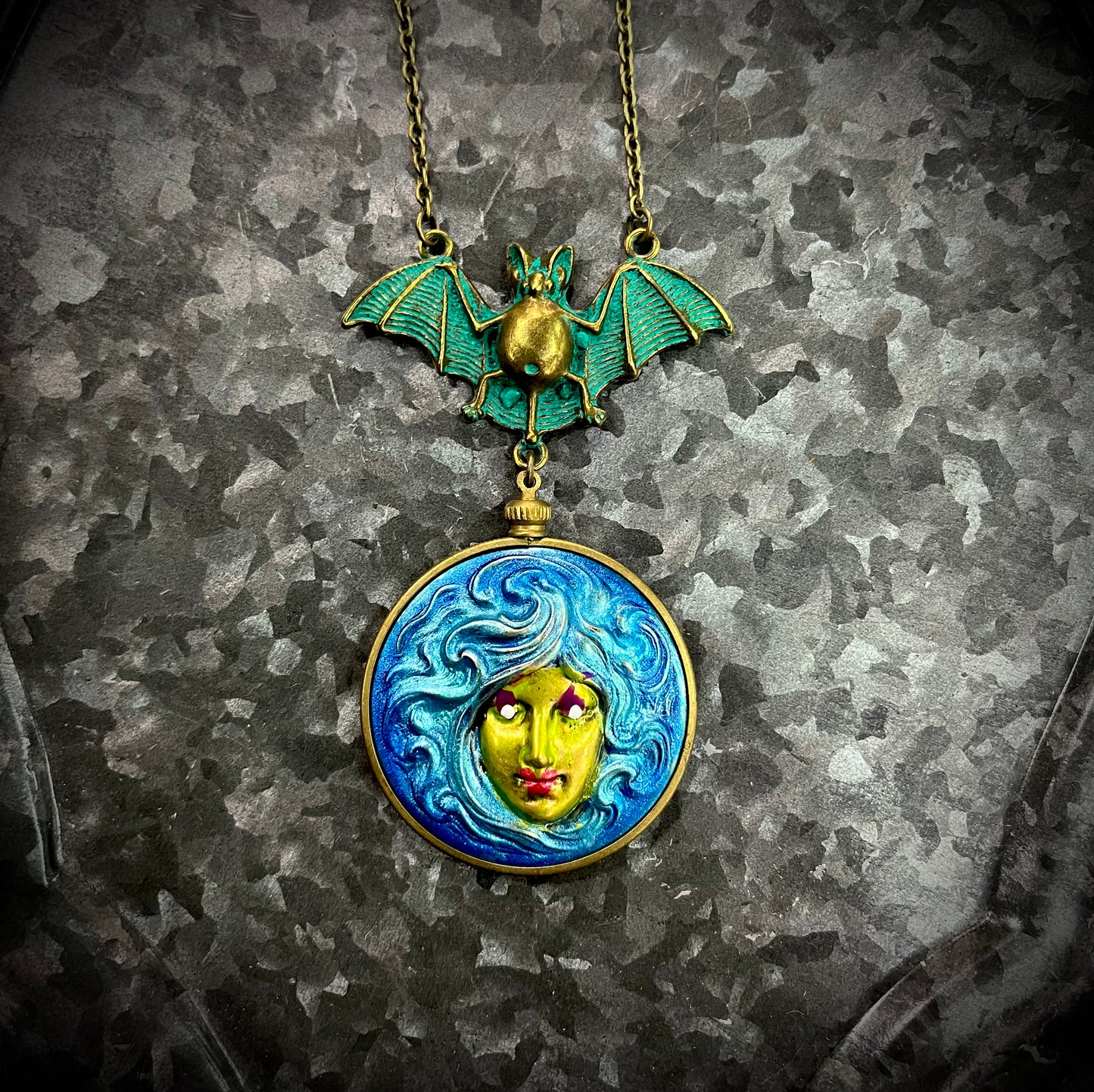 Madame Leota with Bat - Necklace