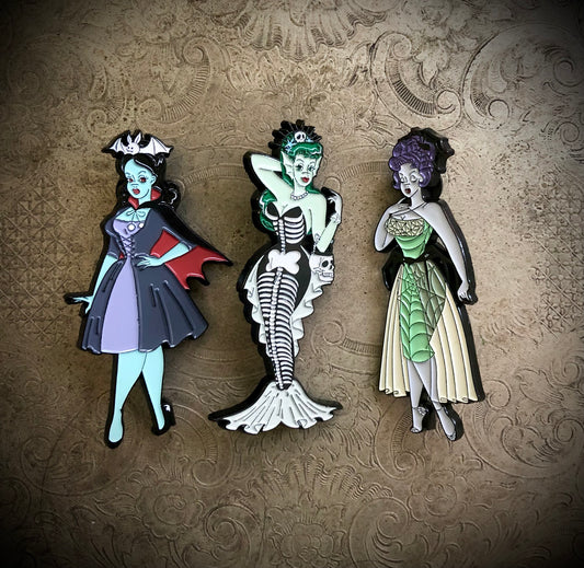 Trick or Treat Babes - Pin set of 3