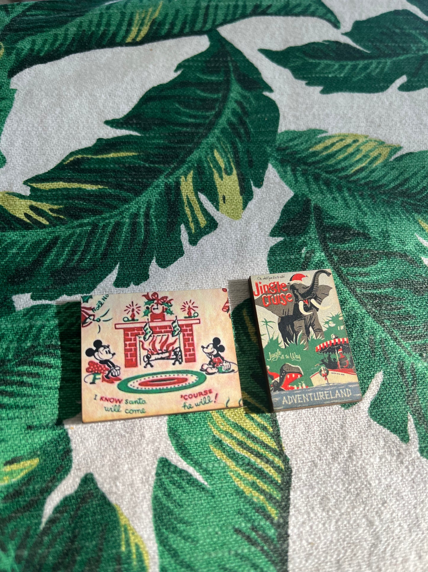 Vintage Disney Holiday Art  Pin SET