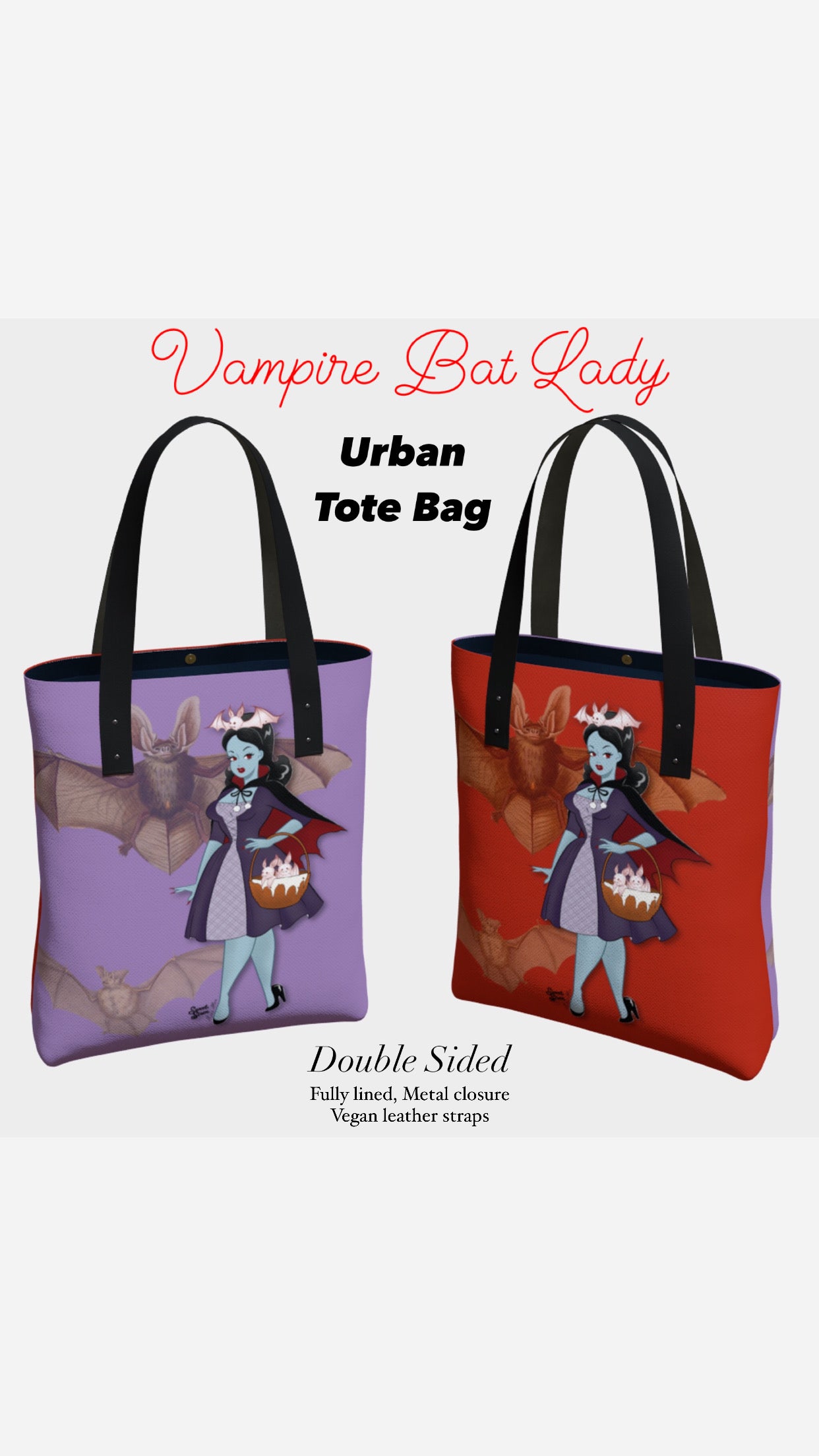 Vampire Bat  Lady - Urban Tote
