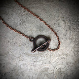 Victorian Hand Bat Necklace - Copper
