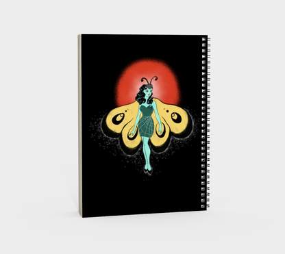 Moth Dancer - Spiral Notebook