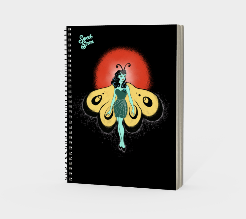 Moth Dancer - Spiral Notebook