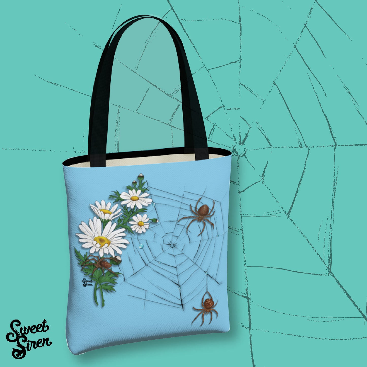 Daisy Spider Web - Basic Tote